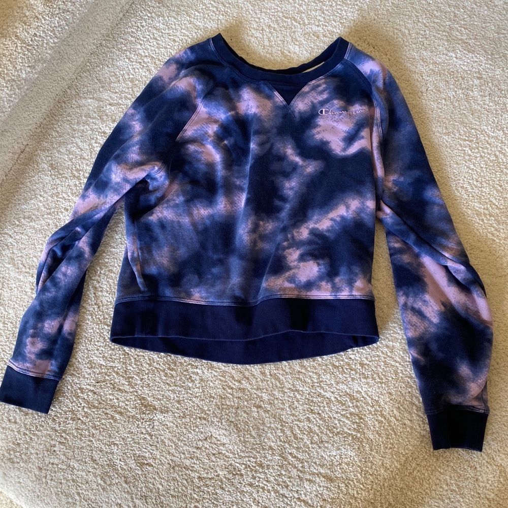 Champion sweatshirt. Size Large. Blue and purple